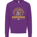 A Chihuahua Dog Mens Sweatshirt Jumper Purple