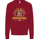 A Chihuahua Dog Mens Sweatshirt Jumper Red