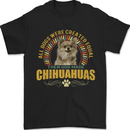 A Chihuahua Dog Mens T-Shirt 100% Cotton Black