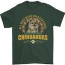 A Chihuahua Dog Mens T-Shirt 100% Cotton Forest Green