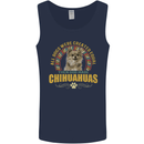 A Chihuahua Dog Mens Vest Tank Top Navy Blue