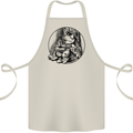 A Chilled Frog Playing the Guitar Guitarist Cotton Apron 100% Organic Natural