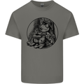 A Chilled Frog Playing the Guitar Guitarist Kids T-Shirt Childrens Charcoal