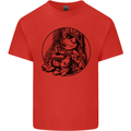 A Chilled Frog Playing the Guitar Guitarist Kids T-Shirt Childrens Red