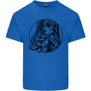 A Chilled Frog Playing the Guitar Guitarist Kids T-Shirt Childrens Royal Blue