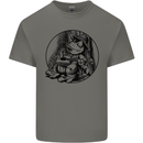 A Chilled Frog Playing the Guitar Guitarist Mens Cotton T-Shirt Tee Top Charcoal