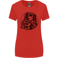 A Chilled Frog Playing the Guitar Guitarist Womens Wider Cut T-Shirt Red