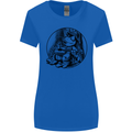 A Chilled Frog Playing the Guitar Guitarist Womens Wider Cut T-Shirt Royal Blue