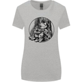 A Chilled Frog Playing the Guitar Guitarist Womens Wider Cut T-Shirt Sports Grey