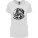 A Chilled Frog Playing the Guitar Guitarist Womens Wider Cut T-Shirt White