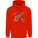A Chinese Dragon Childrens Kids Hoodie Bright Red
