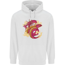 A Chinese Dragon Childrens Kids Hoodie White