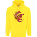 A Chinese Dragon Childrens Kids Hoodie Yellow