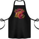 A Chinese Dragon Cotton Apron 100% Organic Black