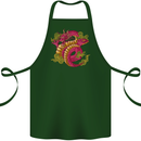 A Chinese Dragon Cotton Apron 100% Organic Forest Green