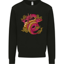 A Chinese Dragon Kids Sweatshirt Jumper Black