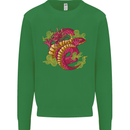 A Chinese Dragon Kids Sweatshirt Jumper Irish Green