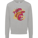 A Chinese Dragon Kids Sweatshirt Jumper Sports Grey