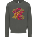 A Chinese Dragon Kids Sweatshirt Jumper Storm Grey
