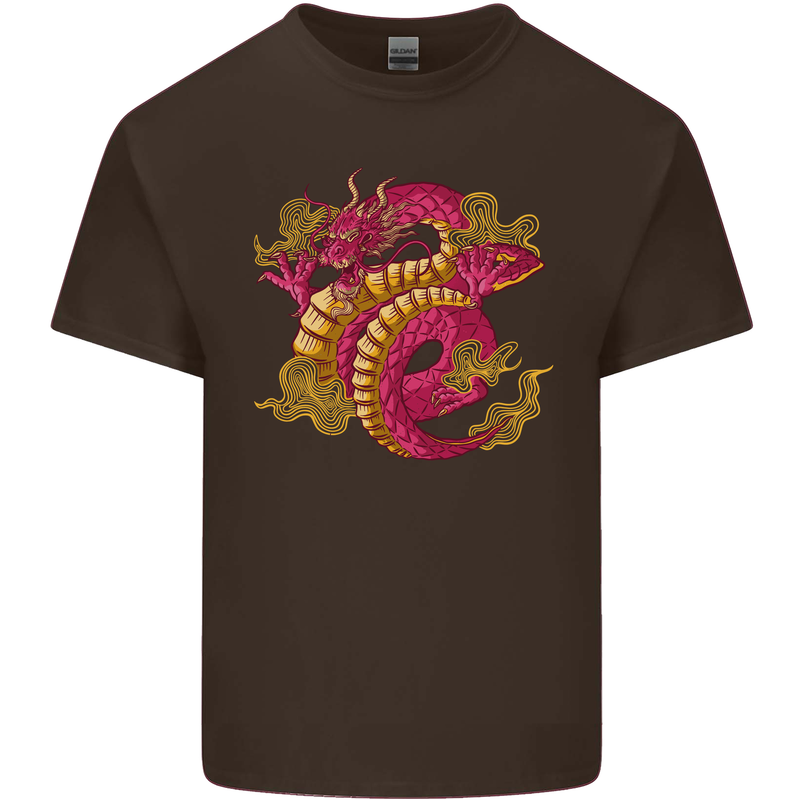 A Chinese Dragon Kids T-Shirt Childrens Chocolate