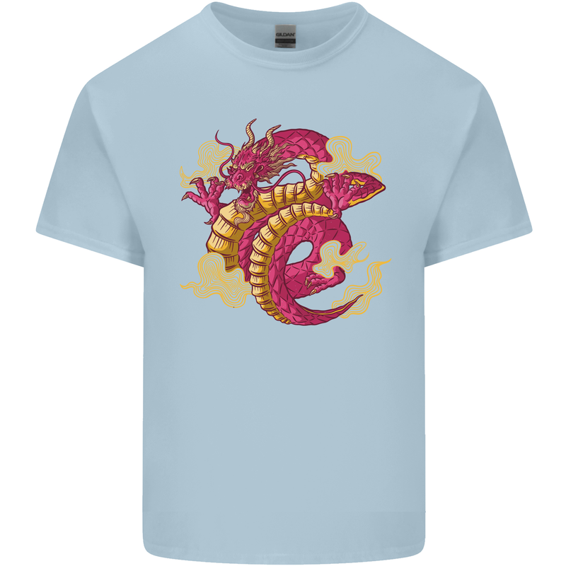 A Chinese Dragon Kids T-Shirt Childrens Light Blue