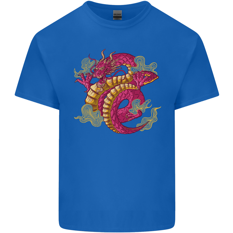 A Chinese Dragon Kids T-Shirt Childrens Royal Blue