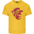 A Chinese Dragon Kids T-Shirt Childrens Yellow