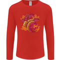 A Chinese Dragon Mens Long Sleeve T-Shirt Red