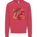 A Chinese Dragon Mens Sweatshirt Jumper Heliconia