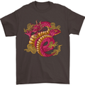 A Chinese Dragon Mens T-Shirt Cotton Gildan Dark Chocolate
