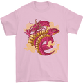 A Chinese Dragon Mens T-Shirt Cotton Gildan Light Pink