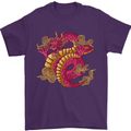 A Chinese Dragon Mens T-Shirt Cotton Gildan Purple