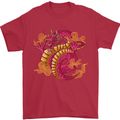 A Chinese Dragon Mens T-Shirt Cotton Gildan Red