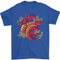 A Chinese Dragon Mens T-Shirt Cotton Gildan Royal Blue