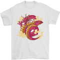 A Chinese Dragon Mens T-Shirt Cotton Gildan White