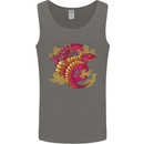 A Chinese Dragon Mens Vest Tank Top Charcoal