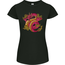 A Chinese Dragon Womens Petite Cut T-Shirt Black