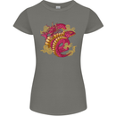 A Chinese Dragon Womens Petite Cut T-Shirt Charcoal