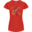 A Chinese Dragon Womens Petite Cut T-Shirt Red