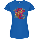 A Chinese Dragon Womens Petite Cut T-Shirt Royal Blue