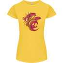 A Chinese Dragon Womens Petite Cut T-Shirt Yellow