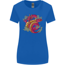 A Chinese Dragon Womens Wider Cut T-Shirt Royal Blue