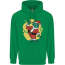A Christmas Frog Dressed as Santa Claus Childrens Kids Hoodie Irish Green