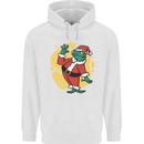 A Christmas Frog Dressed as Santa Claus Childrens Kids Hoodie White