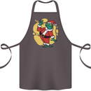 A Christmas Frog Dressed as Santa Claus Cotton Apron 100% Organic Dark Grey