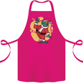 A Christmas Frog Dressed as Santa Claus Cotton Apron 100% Organic Pink