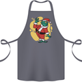 A Christmas Frog Dressed as Santa Claus Cotton Apron 100% Organic Steel