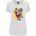 A Christmas Frog Dressed as Santa Claus Womens Wider Cut T-Shirt White