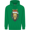 A Christmas Horse Equestrian Childrens Kids Hoodie Irish Green