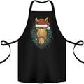 A Christmas Horse Equestrian Cotton Apron 100% Organic Black